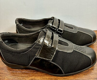 #ad Munro American Womens Size 9.5 Wide 2E WW Casual Hook N Loop Shoes Sneakers