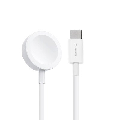 #ad Magnetic Apple Watch Cable 3W USB C Connector 1.2m Swissten White