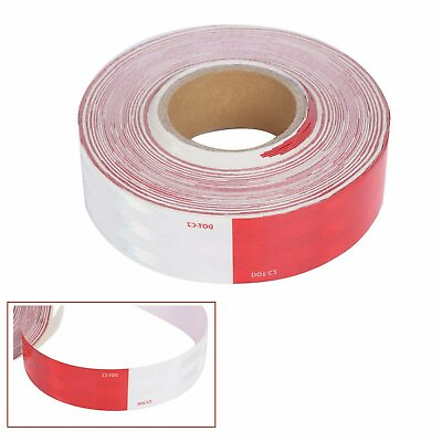 #ad Conspicuity Tape DOT C2 Approved Reflective Trailer Red White 2”x150’ 1 Roll
