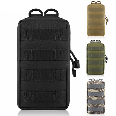 #ad Tactical Molle EDC Pouch for Vest Backpack Belt Outdoor Waist Pack Military Bag