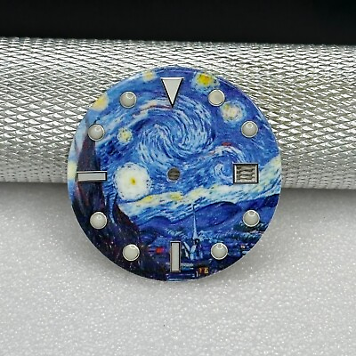 #ad Van Gogh Starry Night Dial with date window 31.5mm