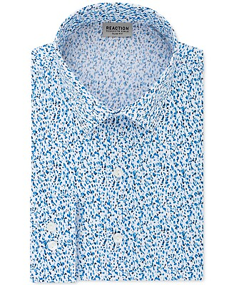 #ad Kenneth Cole Reaction Men#x27;s All Day Flex Slim Fit Performance Stretch Printed