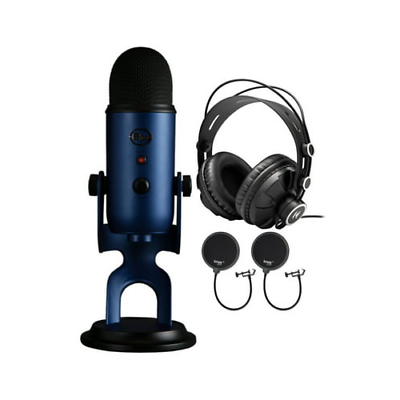 #ad Blue Microphones Yeti USB Microphone Bundle with Headphones and Pop Filter