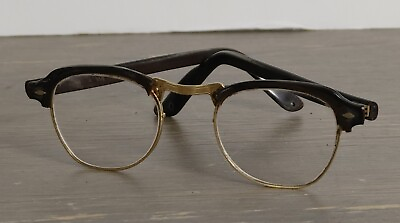 #ad Vintage 50#x27;s Bausch Lomb Bamp;L Eyeglasses Frames 1 10 12K GF 4 5 1 2 Damaged