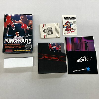 #ad Mike Tyson’s Punch Out Nintendo NES Complete In Box CIB W Letter GREAT SHAPE