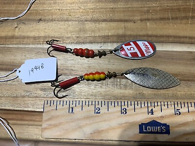 #ad Vintage Mepps Commet 4 and 5 fishing lure spinner *lot#19948