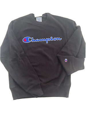 #ad Champion Mens Life Reverse Weave Script quot;Champion Logoquot; Crew Neck Sweatshirt