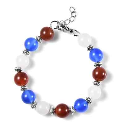 #ad Jewelry Bracelet for Women Natural Agate Beaded Size 7quot; Ct 95 Stainless Steel