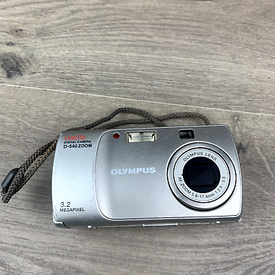 #ad Olympus CAMEDIA D 540 Zoom 3.2MP Digital Camera Silver tested works