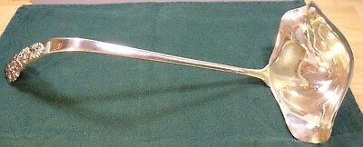 #ad ORNATE VINTAGE PATTERN INTERNATIONAL SILVER CO. PUNCH LADLE SILVERPLATE 14 5 8quot;