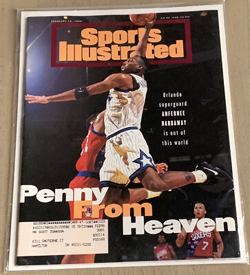 #ad Anfernee Penny Hardaway Orlando Magic Sports Illustrated February 13 1995