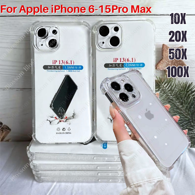 #ad Clear Bumper Case Shockproof Cover For iPhone 15 14 13 12 11 Pro Max XS XR 8 Lot $118.90