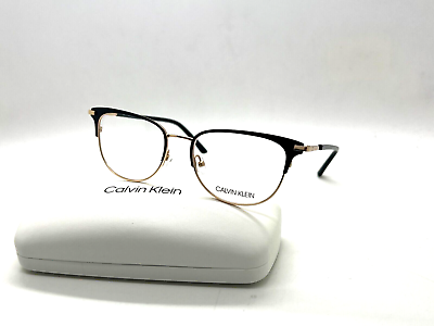 #ad Calvin Klein CK 20303 001 BLACK GOLD OPTICAL Eyeglasses Frame 52 17 140MM