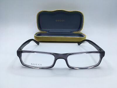 #ad Gucci GG1654 Women#x27;s Navy Frame Demo Lens Rectangular Eyeglasses 53MM $157.49