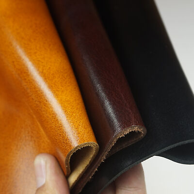 #ad Grain Leather Pieces Premium Cowhide Square Genuine Leathercraft 5 6 OZ $62.72