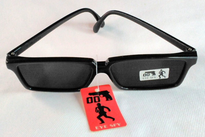 #ad James Bond 007 Eye Spy Sunglasses Black Retro Movie Memorabilia Eyeware NWT