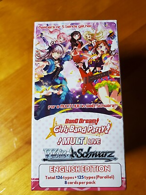 #ad Weiss Schwarz Bang Dream Girls Band Party. Multi Live Booster Box English 2019