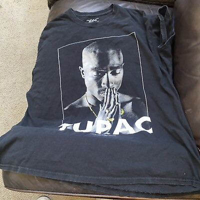 #ad Tupac Shakur 71 T Shirt 1971 1996 2PAC Prayer Rap Tee MENS SMALL