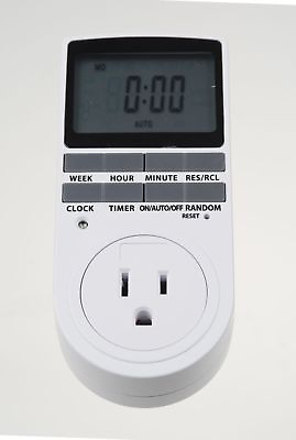 #ad Programmable Digital LCD Timer Socket Outlet Switch