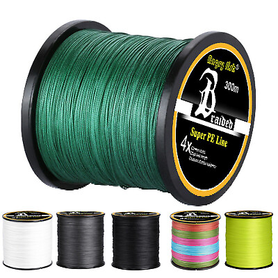 #ad Braid Braided Fishing Line 4 8 Strands Abrasion Resistant No Stretch Strong