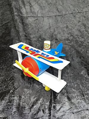 #ad LIL ACE plastic airplane toy 1970s Made In USA STONE1