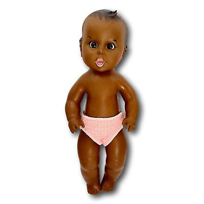 #ad Gerber Girl Black Baby Doll 1978 15 in True Flirty Gravity Controlled Eyes