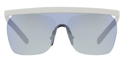 #ad Giorgio Armani Men Sunglasses Rubber White Frame Gradient Blue Mirrored White