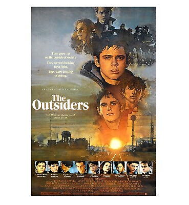 #ad The Outsiders Movie Poster 24quot; x 36quot;