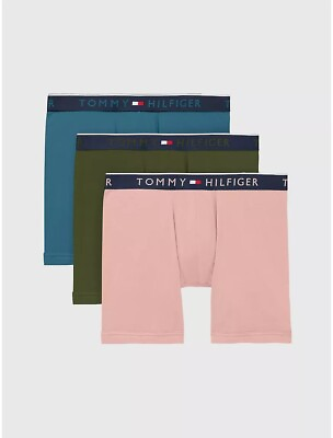 #ad TOMMY HILFIGER 3 Boxer Briefs LUXE STRETCH 3 PACK Underwear $42.50 NWT Size M