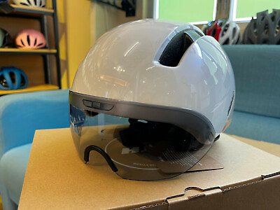 #ad HJC Calido Plus Urban Helmet 55 59cm Size M Pearl White Grey