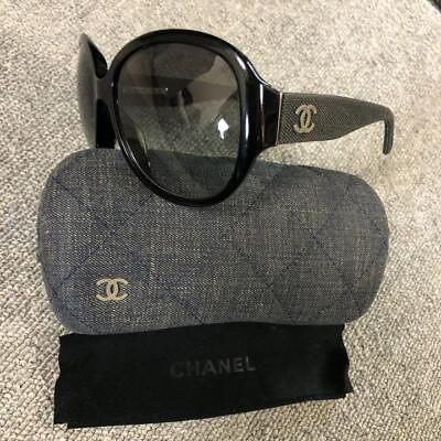 #ad CHANEL COCO Sunglasses Denim Black 240409N