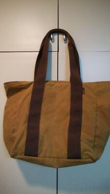 #ad Filson Oiled Cotton Tote Bag Beige Brown