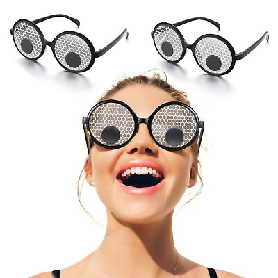 #ad Skylety 3 Pieces Googly Eyes Glasses Funny Shaking Costume Eyes Glass Novelty...