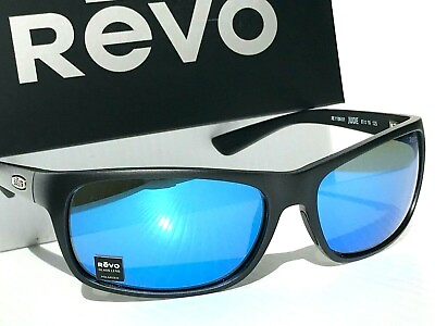 #ad NEW Revo JUDE Black POLARIZED Blue Crystal GLASS H2O Sunglasses 1196 01 H2O