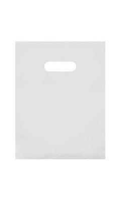 #ad Small Clear Frosted Plastic Merchandise Bags 9” x 12” Case of 250