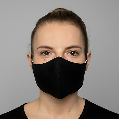 #ad 100% Natural Linen Face Mask Black Handmade Protective Reusable amp; Washable