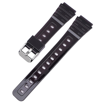 #ad 18mm Replacement Watch Strap Rubber Band For Casio F91W F84 F105 108