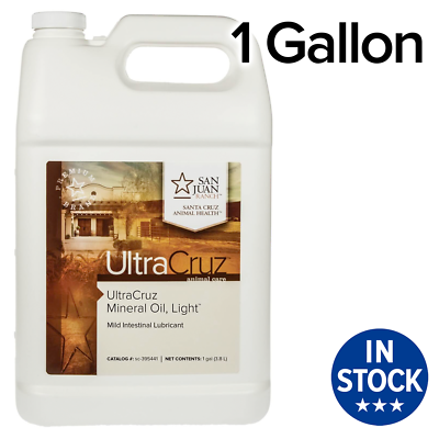 #ad UltraCruz Mineral Oil Light Supplement for Horses Livestock and Dogs 1 Gallon $26.90