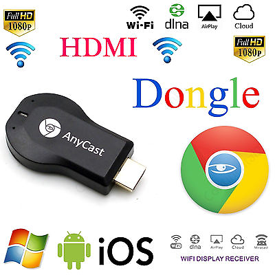 #ad Miracast Wifi Display TV Dongle Wireless Receiver 1080P HDMI AirPlay DLNA Share