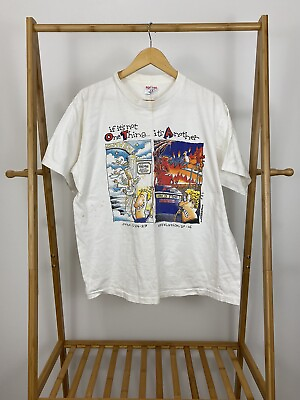 #ad VTG 90s If It#x27;s Not one Thing It#x27;s Another Heaven amp; Hell Funny T Shirt Size XL