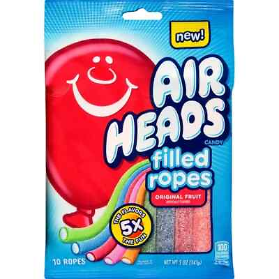 #ad Airheads Fruit Flavored Filled Ropes Candy 5 oz Bag