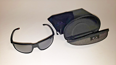#ad Oakley Mens Sunglasses Prism Polarized Black with Case NEW OPEN BOX