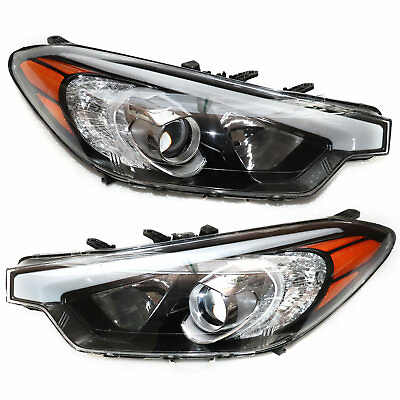 #ad Pair For 2014 2015 2016 Kia Forte Headlights Halogen Headlamps Right amp; Left Side