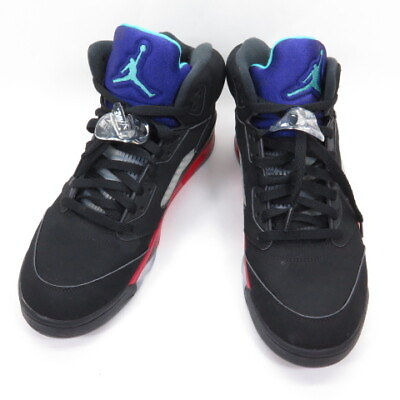 #ad Nike Air Jordan 5 Retro Top 3 Black Fire Red Grape Ice New Emerald Cz1786 001