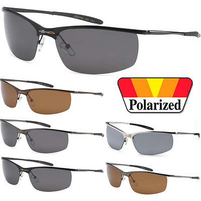 #ad X Loop Polarized Metal Sport Designer Sunglasses Mens Thin Glasses