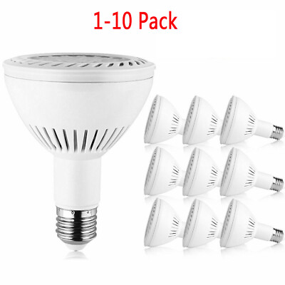#ad 2 6 10Pcs PAR30 LED Flood Light Bulb Replace 3200 lumen 36W E27 Base Warm White