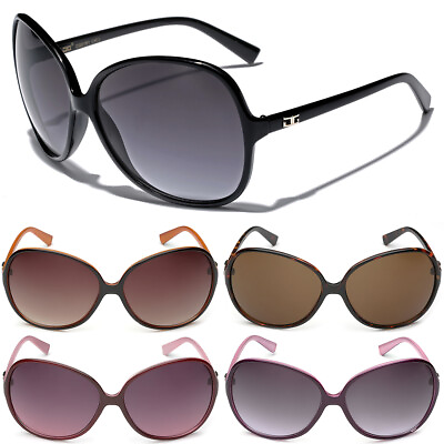 #ad New Oversized Round Butterfly Vintage Women Sunglasses Black Brown Pink Frame