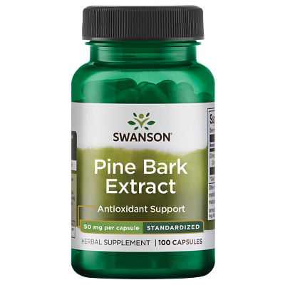 #ad Swanson Pine Bark Extract 50 mg 100 Capsules