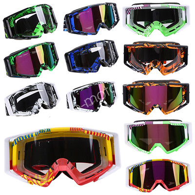 #ad 1 x Motorcycle Goggles Anti UV Windproof Eyewear For Offroad Dirt Bike $24.78