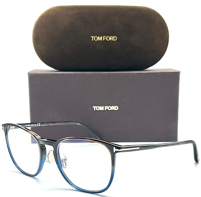 #ad NEW TOM FORD TF5700 B 055 COLORED HAVANA AUTHENTIC EYEGLASSES 54 20 145 W CASE